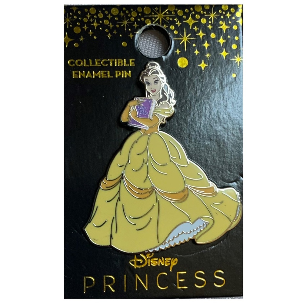 NEW! Disney Beauty and the Beast Belle Enamel Pin with Rubber Back!